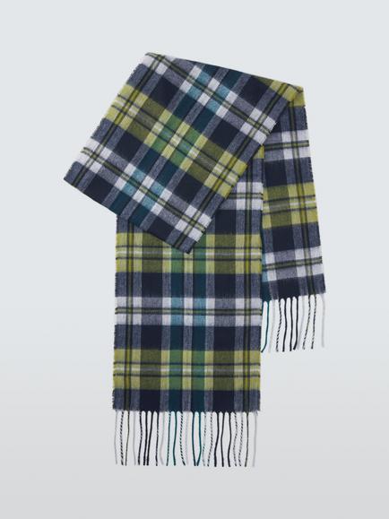 John Lewis Recycled Check Scarf, Multi, Multi