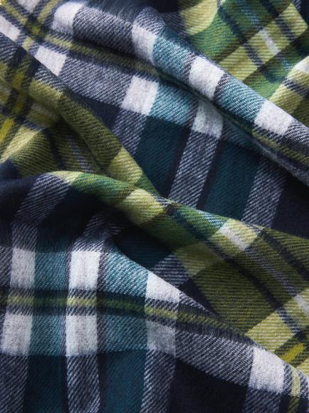 John Lewis Recycled Check Scarf, Multi - view 2, Multi