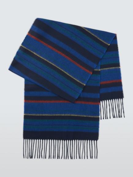 John Lewis Herringbone Stripe Scarf, Multi, Multi