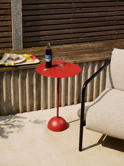 The Conran Shop Ten Pin Side Table, Red - view 2, Red