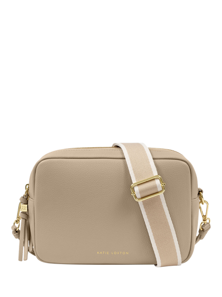 Katie Loxton Lottie Large Crossbody Bag, Light Taupe, Light Taupe