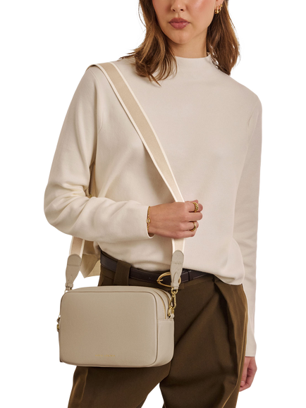 Katie Loxton Lottie Large Crossbody Bag, Light Taupe - view 2, Light Taupe
