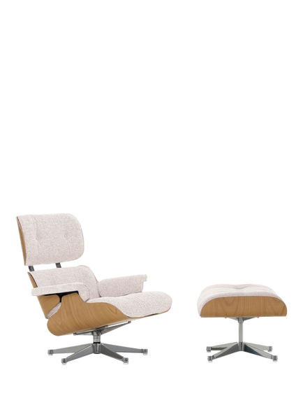 Vitra Eames Lounge Chair, Boucle Ivory, Boucle Ivory