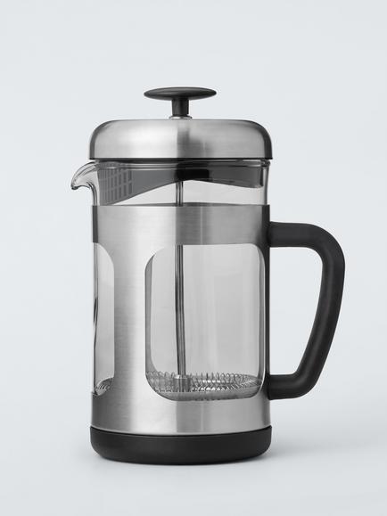 John Lewis Stainless Steel Cafetiere, 3 Cup, Stainless Steel