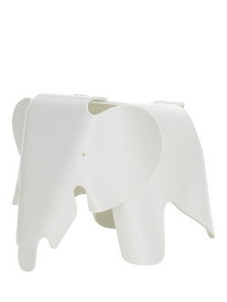 Vitra Eames Elephant Small Ornament, White, White
