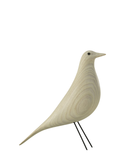 Vitra Eames House Wood Bird Ornament, Cotton White Ash, Ash Cotton White