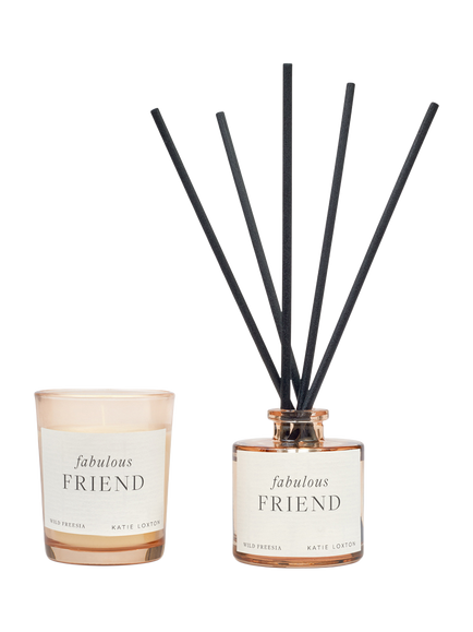 Katie Loxton Fab Friend Mini Candle and Fragrance Home Gift Set, Multi