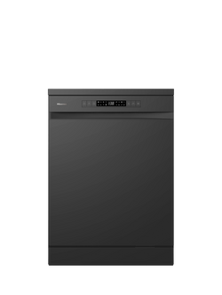 Hisense HS622E90BUK Freestanding Dishwasher, Black, Black