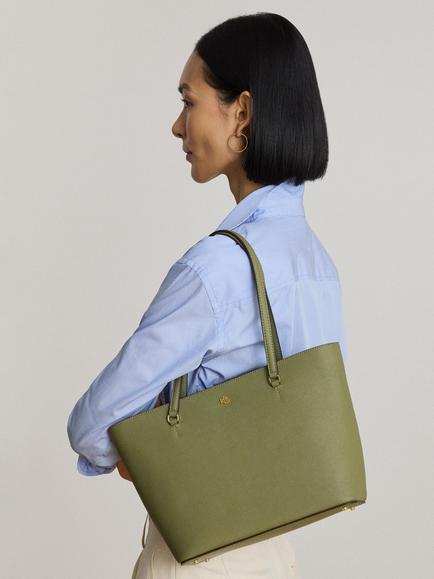 Lauren Ralph Lauren Medium Karly Tote Bag - view 2, Sage Green