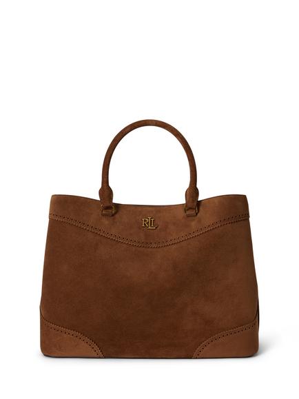 Lauren Ralph Lauren Large Marcy Satchel Bag, Light Tobacco, Light Tobacco