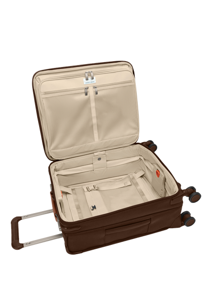 Briggs & Riley Baseline 53cm Global Expandable Spinner Carry-On Case, Brown - view 2, Chocolate
