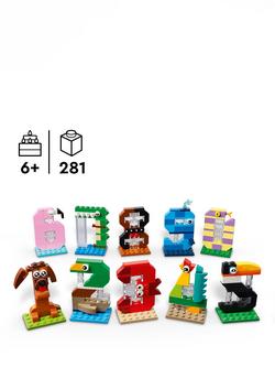 LEGO Seasons and Occasions 40807 Animal Birthday Numbers - view 2, Multi