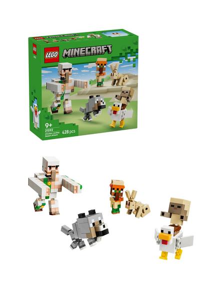 LEGO Minecraft 21592 Chicken Jockey Desert Attack, Multi