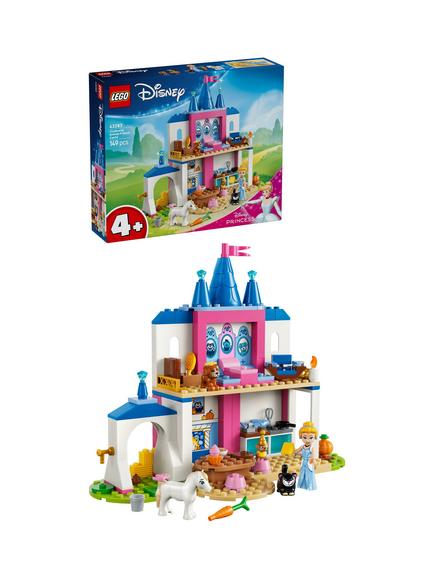LEGO Disney 43283 Cinderella Animal Friends Castle Building Toy, Multi