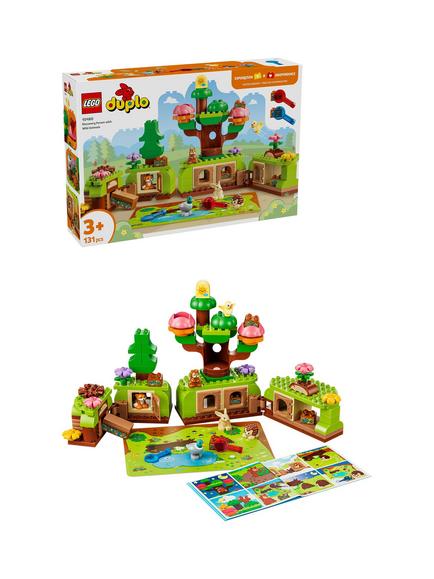 LEGO DUPLO 10480 Discovery Forest With Wild Animals Building Set, Multi
