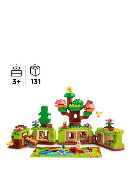 LEGO DUPLO 10480 Discovery Forest With Wild Animals Building Set - view 2, Multi