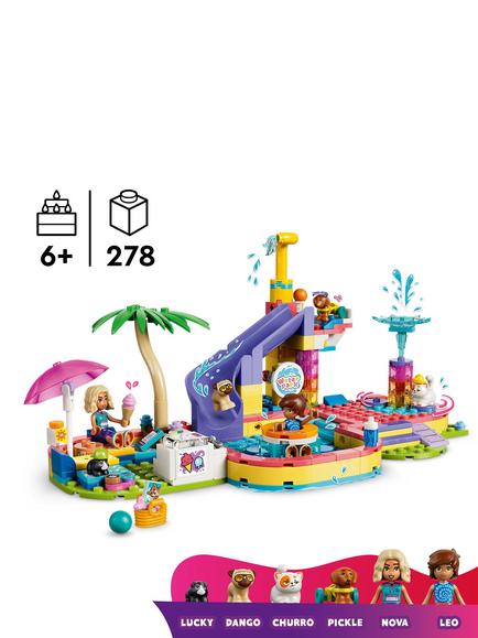 LEGO Friends 42676 Fun Water Park Day Building Set - view 2, Multi
