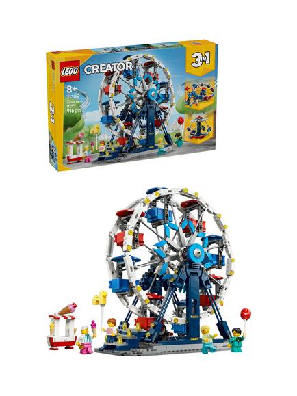 LEGO Creator 31389 3-in-1 Iconic Ferris Wheel Building Toy, Multi