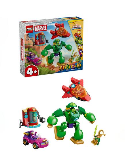 LEGO Marvel 11211 Loki vs. Team Iron Man Building Toy, Multi