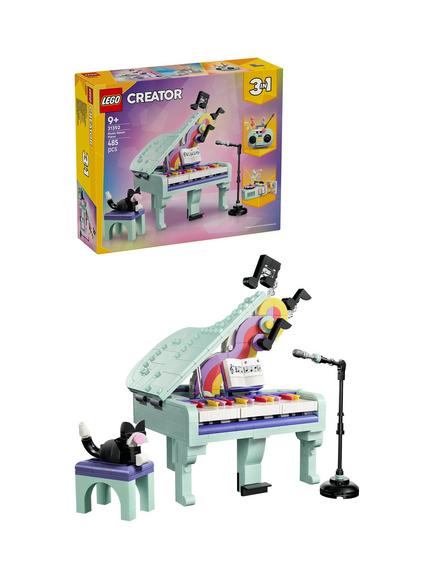 LEGO Creator 31392 Music Decor Piano with Cat Building Toy, Multi