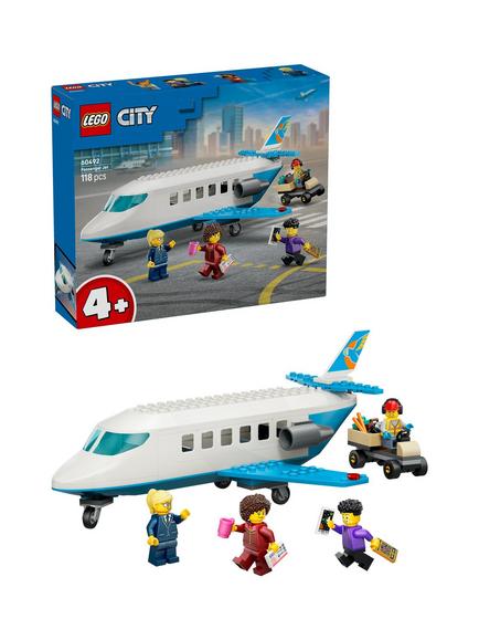 LEGO City 60492 Passenger Jet Building Toy, Multi