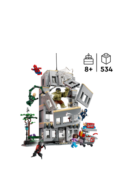 LEGO Marvel 76350 Brand New Day Spider-Man vs. Hulk Epic Clash - view 2, Multi