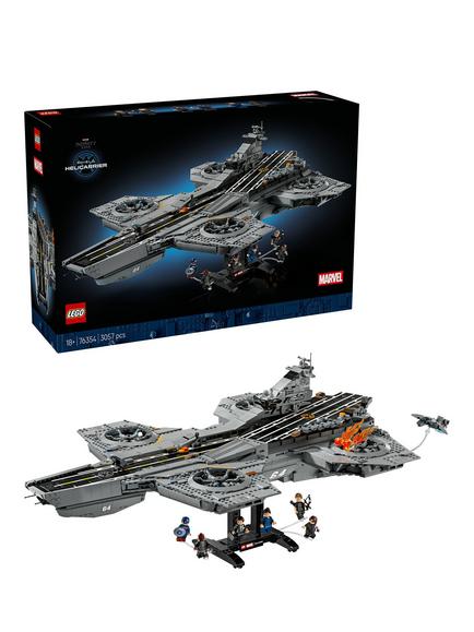 LEGO Marvel 76354 Avengers Infinity Saga S.H.I.E.L.D. Helicarrier Building Toy, Multi