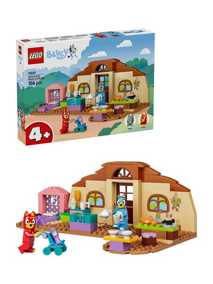 LEGO Bluey 11221 School with Rusty & Bluey Building Toy, Multi