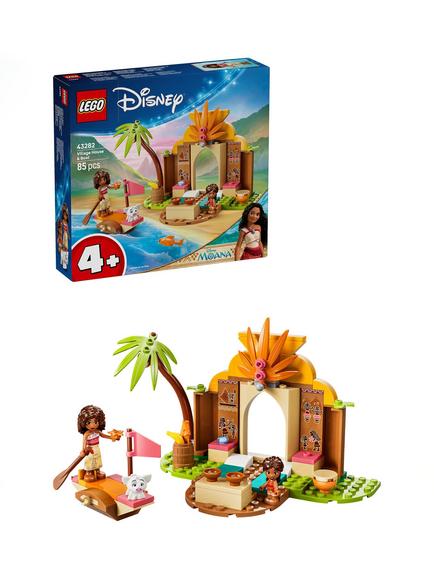 LEGO Disney 43282 Moana Village House & Boat Building Toy, Multi