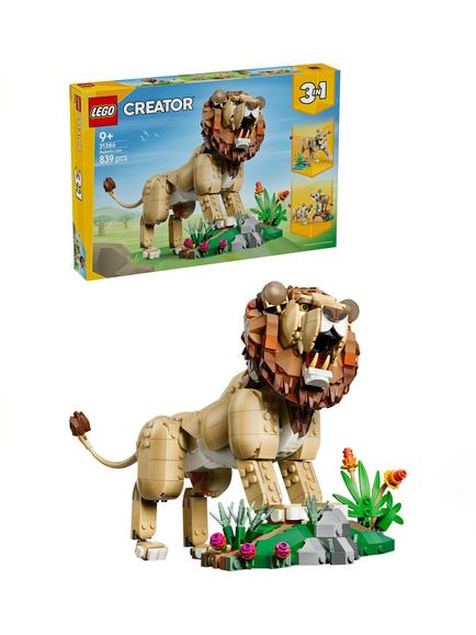 LEGO Creator 31386 Wild Animals: Majestic Lion Building Toy, Multi