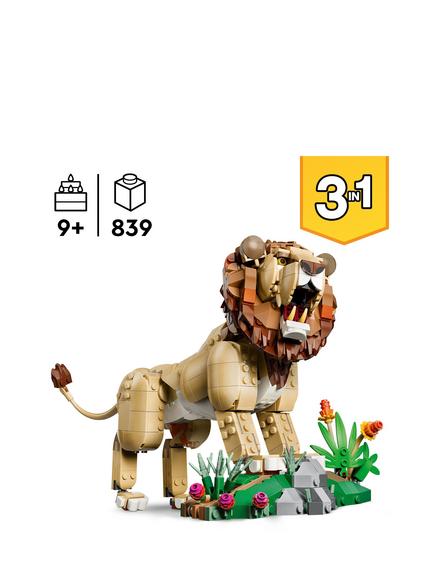 LEGO Creator 31386 Wild Animals: Majestic Lion Building Toy - view 2, Multi