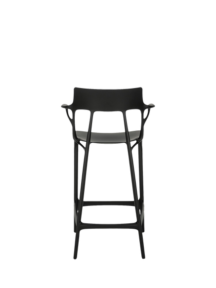 Kartell OUTLET A. I. Philippe Starck Bar Chair, Like New, Black, Black