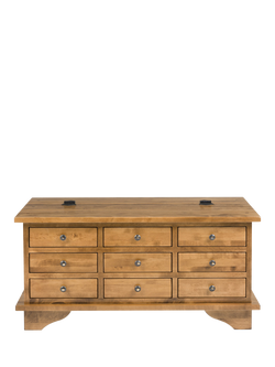 Laura Ashley OUTLET Garrat 9 Drawer Coffee Table, Honey, Honey