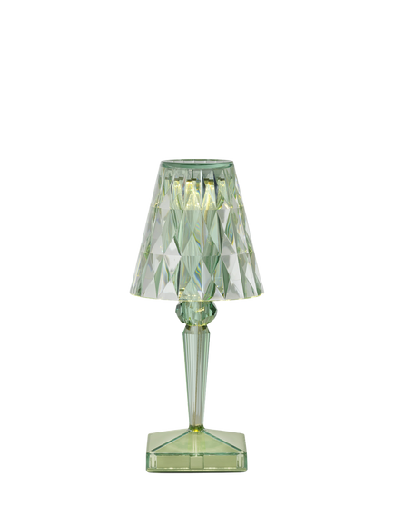 Kartell Battery Portable Rechargeable Table Lamp, Mint Green, Mint Green