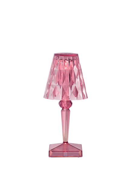 Kartell Battery Portable Rechargeable Table Lamp, Pale Pink, Pale Pink