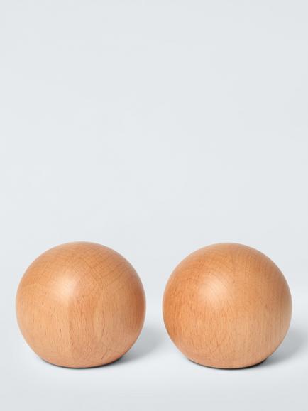 John Lewis Beech Wood Book End Set, Beech Wood