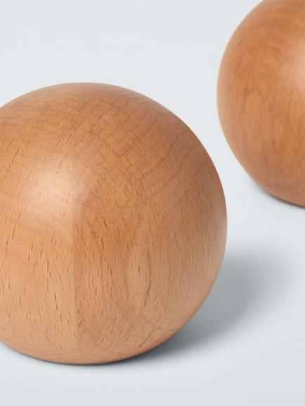 John Lewis Beech Wood Book End Set - view 2, Beech Wood