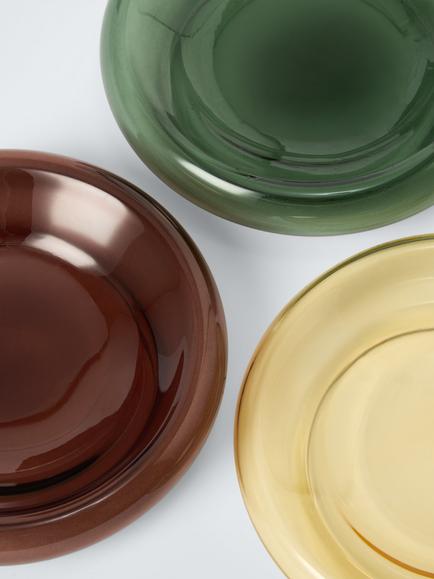 John Lewis Glass Trinket Bowls, Set of 3 - view 2, Multi
