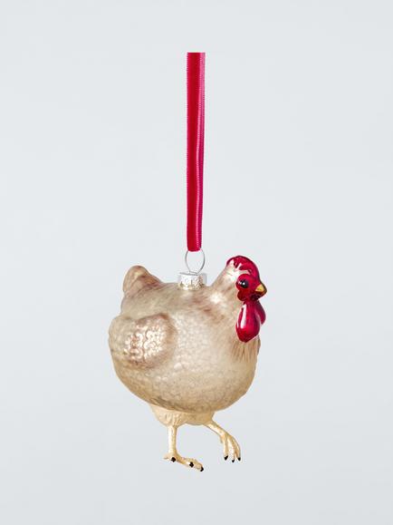 John Lewis The Curator Chicken Bauble, Multi, Multi