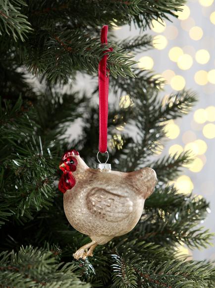 John Lewis The Curator Chicken Bauble, Multi - view 2, Multi