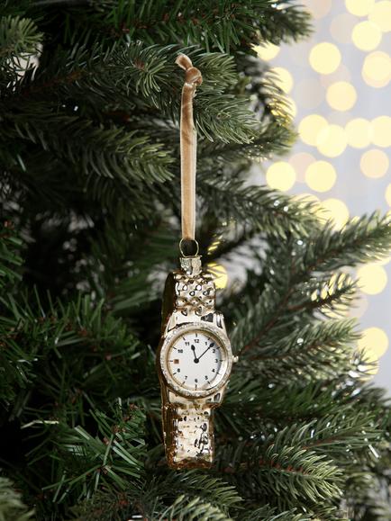 John Lewis The Connoisseur Watch Bauble, Gold - view 2, Gold