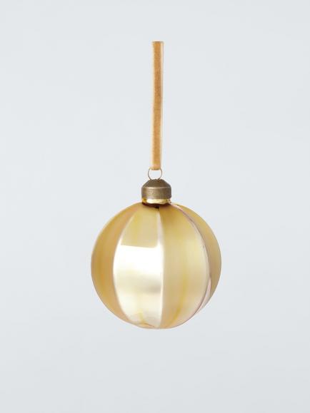 John Lewis The Connoisseur Round Faceted Bauble, Gold, Gold