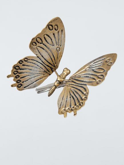John Lewis The Curator Butterfly Clip On Tree Decoration, Gold, Gold