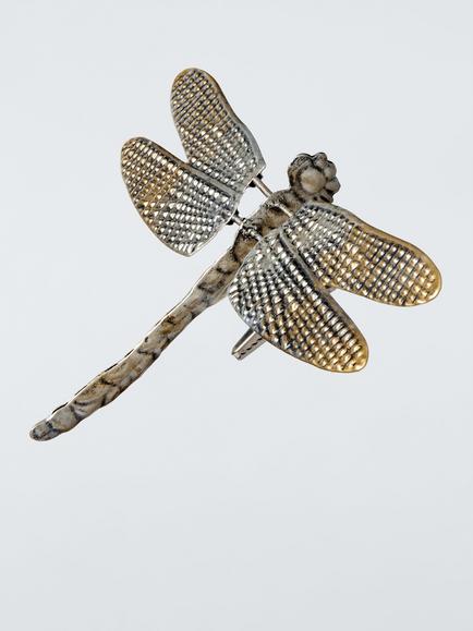 John Lewis The Curator Dragonfly Clip On Tree Decoration, Gold, Gold