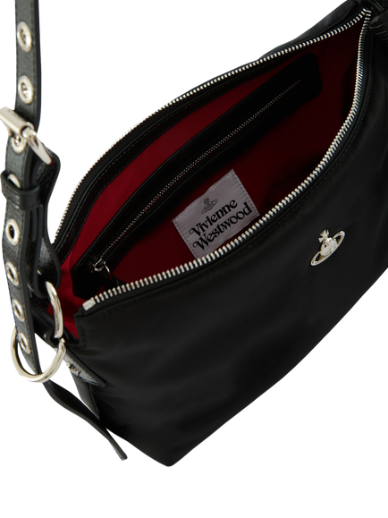 Vivienne Westwood Emma Leather Shoulder Bag, Black - view 2, Aw26-black