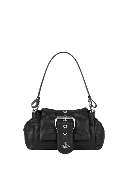 Vivienne Westwood Hazel Treasure Leather Shoulder Bag, Black, Aw26-black