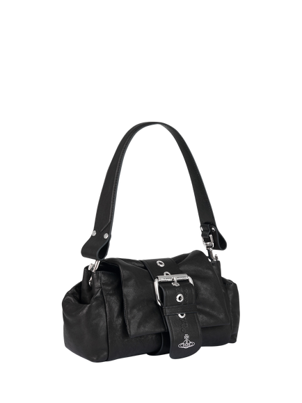 Vivienne Westwood Hazel Treasure Leather Shoulder Bag, Black - view 2, Aw26-black