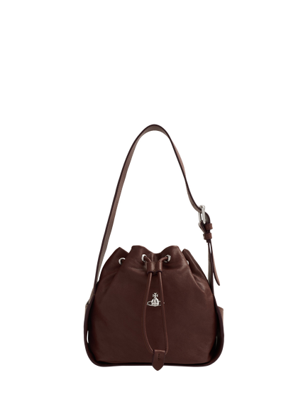 Vivienne Westwood Stacey Leather Bucket Bag, Chestnut, Aw26-chestnut