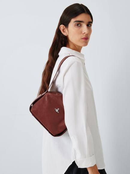 Vivienne Westwood Stacey Leather Bucket Bag, Chestnut - view 2, Aw26-chestnut
