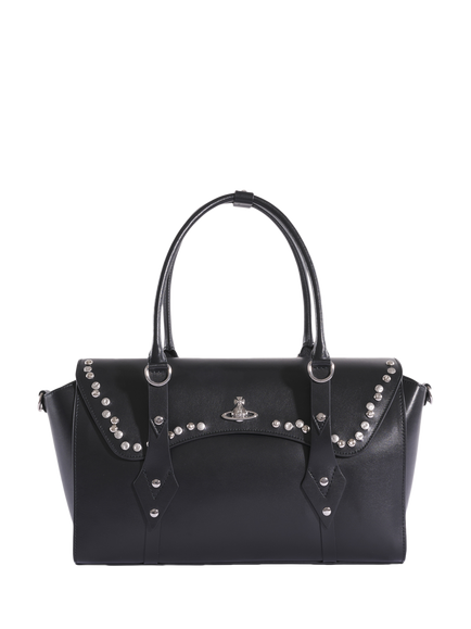 Vivienne Westwood Bettina Studded Leather Handbag, Black, Aw26-black